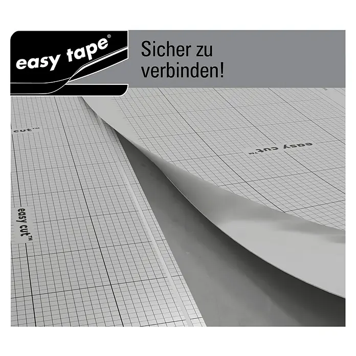 b!design Dämmunterlage Silent Profi Easy Tape - 10,2 m², Stärke: 1,5 mm - Easy Tape Schneidunterlage. Sicheres Verbinden garantiert mit der Easy Tape Schneidunterlage für präzise Schnitte und zuverlässige Ergebnisse.
