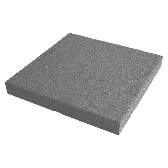 Fallschutzmatte - Grau, 50 x 50 x 6 cm - Grauer Akustikschaumstoffblock zur Schallabsorption und Geräuschreduzierung in verschiedenen Umgebungen.