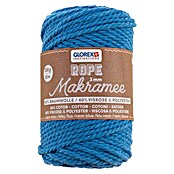 Glorex Wolle Makramee-Rope (Neonblau, Durchmesser: 3 mm, 250 g, gedreht) | BAUHAUS