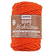 Glorex Wolle Makramee-Rope (Neonorange, Durchmesser: 3 mm, 250 g, gedreht) | BAUHAUS