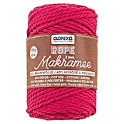 Glorex Wolle Makramee-Rope (Neonpink, Durchmesser: 3 mm, 250 g, gedreht) | BAUHAUS