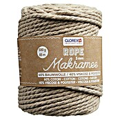 Glorex Wolle Makramee-Rope (Hellbraun, Durchmesser: 5 mm, 500 g, gedreht) | BAUHAUS