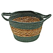 Cesta redonda (Verde, Con asa) | BAUHAUS