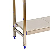 Simonrack Simoninox Estantería metálica Inicial (Al x An x Pr: 160 x 329 x 50 cm, Capacidad de carga por balda: 200 kg, Número de baldas: 4 ud., Inserción, Material balda: Acero inoxidable) | BAUHAUS