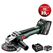 Metabo CAS 18V Maschinenpaket (Akku-Winkelschleifer W 18 LT BL 11-125 + 39€ Akku-Basis-Set) | BAUHAUS