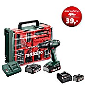 Metabo CAS 18V Maschinenpaket (Akku-Schlagbohrschrauber-Set SB 18 + 39€ Akku-Basis-Set, 87 -tlg.) | BAUHAUS