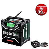 Metabo CAS 18V Maschinenpaket (Akku-Baustellenradio RC 12-18 32 W BT DAB+ + 39€ Akku-Basis-Set) | BAUHAUS