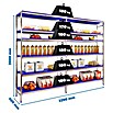 Simonrack Simoninox Estantería metálica Inicial (Al x An x Pr: 200 x 329 x 40 cm, Capacidad de carga por balda: 180 kg, Número de baldas: 6 ud., Inserción, Material balda: Plástico) | BAUHAUS
