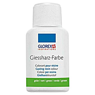 Glorex Flüssigfarbe Giessharz-Farbe (Grün, 20 ml)