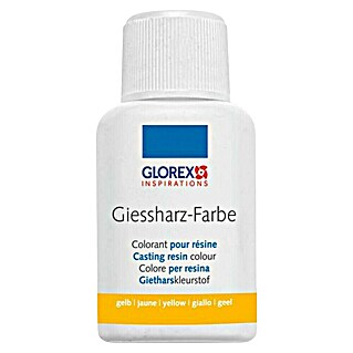 Glorex Flüssigfarbe Giessharz-Farbe (Gelb, 20 ml)