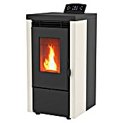 Estufa de pellets Elite (7 kW, Volumen de calefacción: 110 m³, Blanco/Antracita) | BAUHAUS