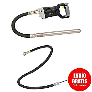 Fartools Vibrador de hormigón VB 1200 con aguja (1.100 W, Número de revoluciones: 4.400 r.p.m.)