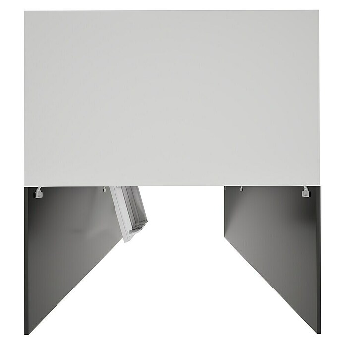 Respekta Kastkeuken (104 cm, Met glaskeramische kookplaat, Zwart)