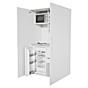Respekta Cocina en armario (104 cm, Con placa de dos fuegos, Blanco)