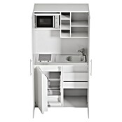 Respekta Kastkeuken (104 cm, Met glaskeramische kookplaat, Wit)