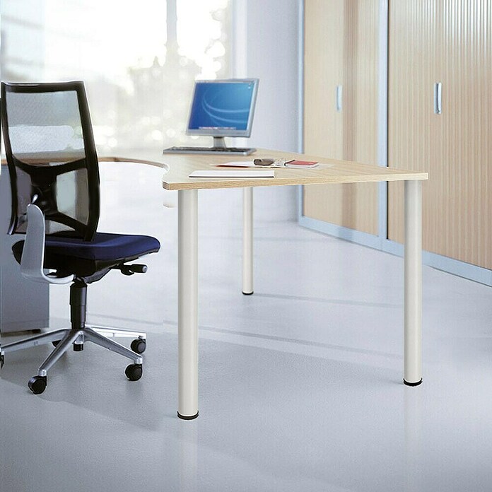 Pata para muebles (Ø x Al: 6 x 71,5 cm, Acero, Blanco) | BAUHAUS