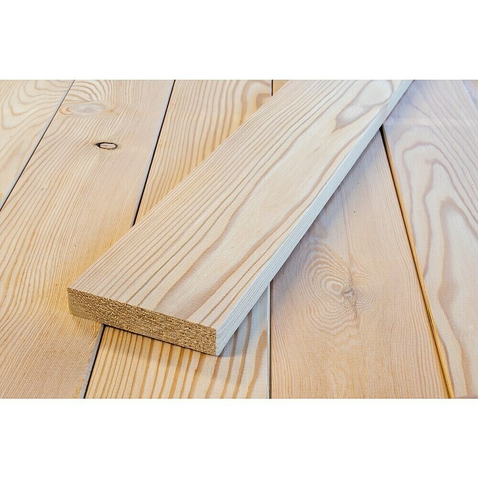 Glattkantbrett (L x B x H: 300 cm x 19 mm x 95 mm, Lärche, Unbehandelt) | BAUHAUS