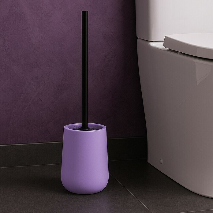 MSV Maonie Escobillero de suelo (Altura: 38,8 cm, Cerámica, Lavanda) | BAUHAUS