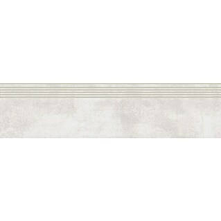 Stufen- & Abdeckplatte Big Show XXL (119,8 x 29,8 cm, Weiß, Glasiert)