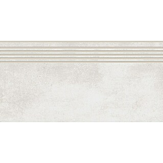 Stufen- & Abdeckplatte Big Show XXL (59,8 x 29,8 cm, Weiß, Glasiert)