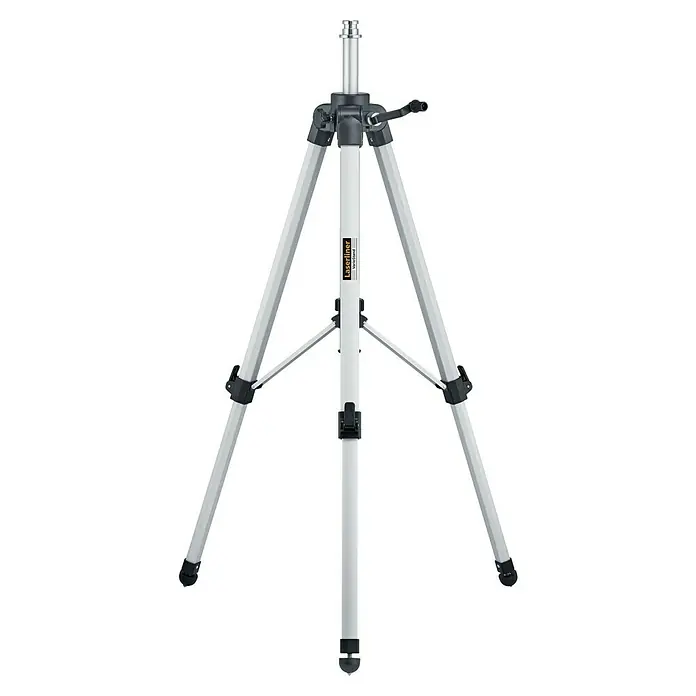 Laserliner Stativ VarioStand - Arbeitshöhe: 57 cm - 122 cm, Stativ-Gewinde: ¼″ - Laserliner Variostand Nivellierstativ, leichtes Aluminium, höhenverstellbar, für präzise Messungen im Innen- und Außenbereich.