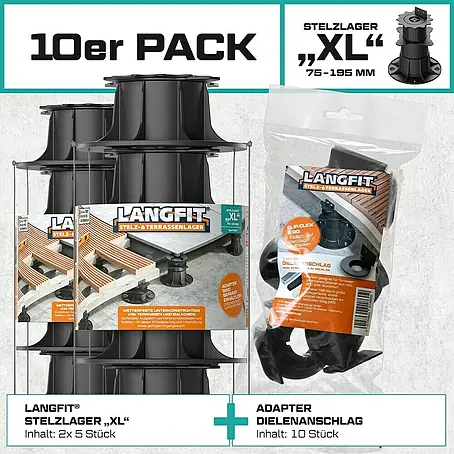 Langfit  Stelzlager-Set XL