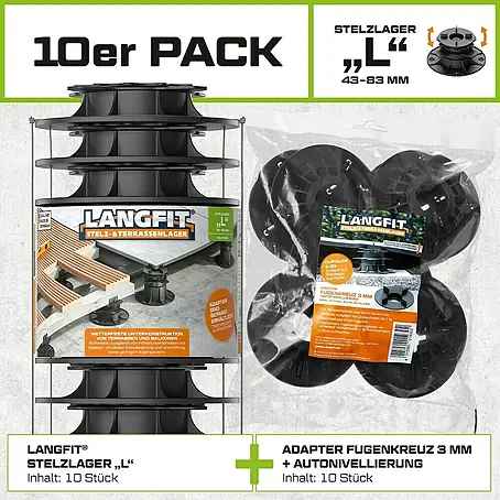 Langfit  Stelzlager-Set L