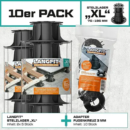 Langfit  Stelzlager-Set XL