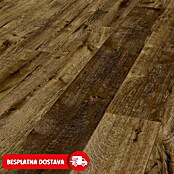 LOGOCLIC Ambienta Laminat Hrast Mirandola  (Smeđa, Rustikalni pod, 1.288 x 195 x 10 mm) | BAUHAUS