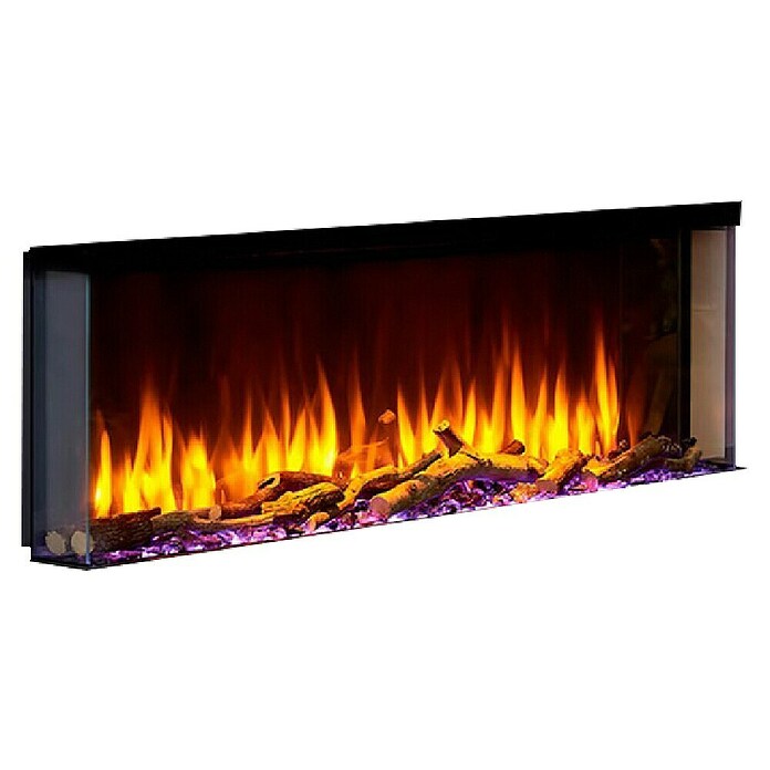 Charlton & Jenrick Chimenea eléctrica i1100E Slim (1.500 W, Negro, 18,7 x 113,4 x 47,8 cm) | BAUHAUS