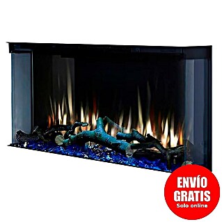 Charlton & Jenrick Chimenea eléctrica 4D i920E Slim (1.500 W, Negro, 8,1 x 92 x 34,2 cm)