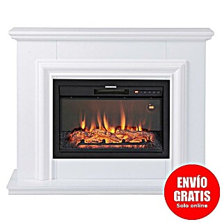 Focalpoint Chimenea eléctrica Amersham (2.000 W, Blanco, 33 x 114 x 88,6 cm)