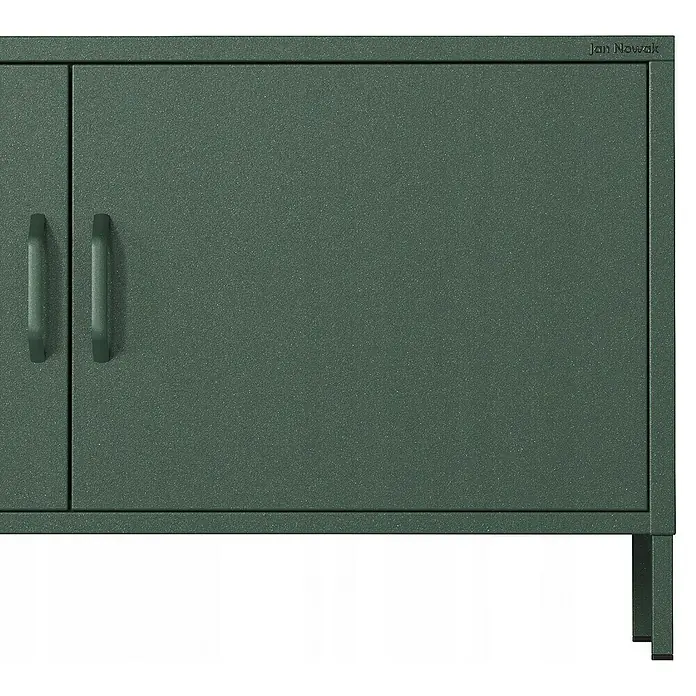 Jan Nowak TV-Schrank Rosa - H x B x T: 59,5 x 115 x 40 cm, Flaschengrün - Das olivgrüne Metall-Sideboard Jan Nowak bietet praktischen Stauraum und einen modernen Look für Büro oder Zuhause. Robuste Verarbeitung garantiert lange Nutzungsdauer.