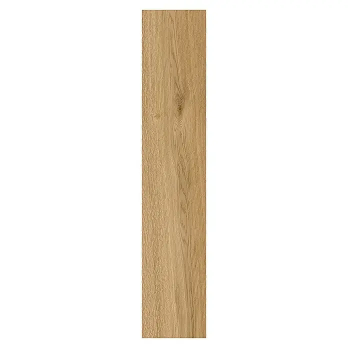 Barlinek Vinylboden SPC - Grace, Landhausdiele, 1.220 x 240 x 5,2 mm - Nahaufnahme eines eleganten Holzfurniers mit einer natürlichen Maserung, ideal für Möbel oder Fußböden.