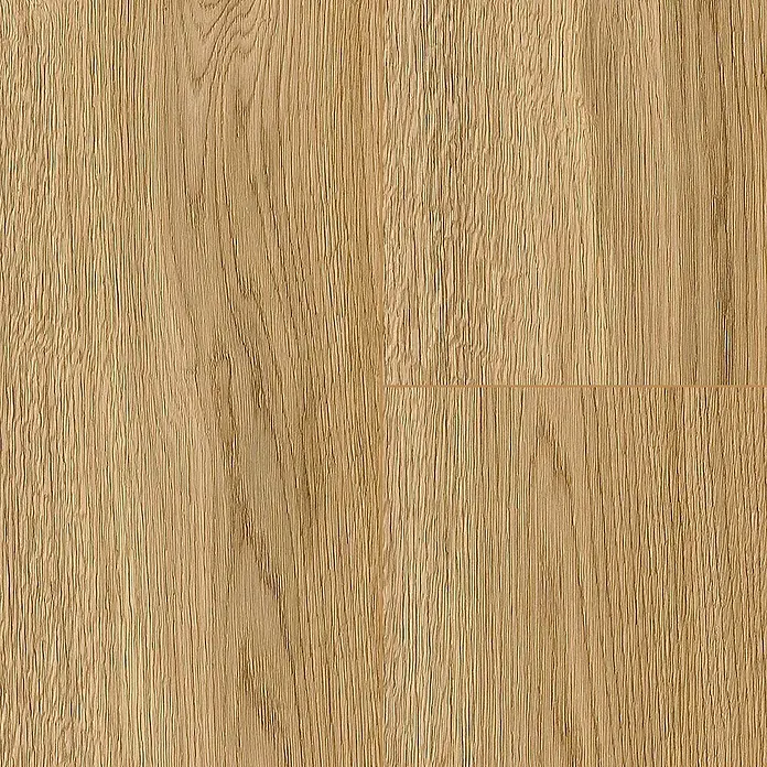Barlinek Vinylboden SPC - Grace, Landhausdiele, 1.220 x 240 x 5,2 mm - Nahaufnahme von hellem Eichenlaminatboden, der die natürliche Holzmaserung und Textur des Produkts hervorhebt.