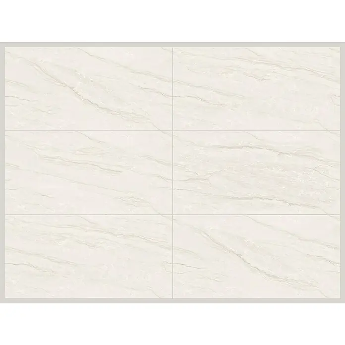 Feinsteinzeugfliese Marbella Bianco - 60 x 120 cm, Bianco, Glänzend - Helle Marmorfliesen, ideal für ein elegantes Interieur. Die Fliesen mit Marmoroptik verleihen jedem Raum eine edle Note.