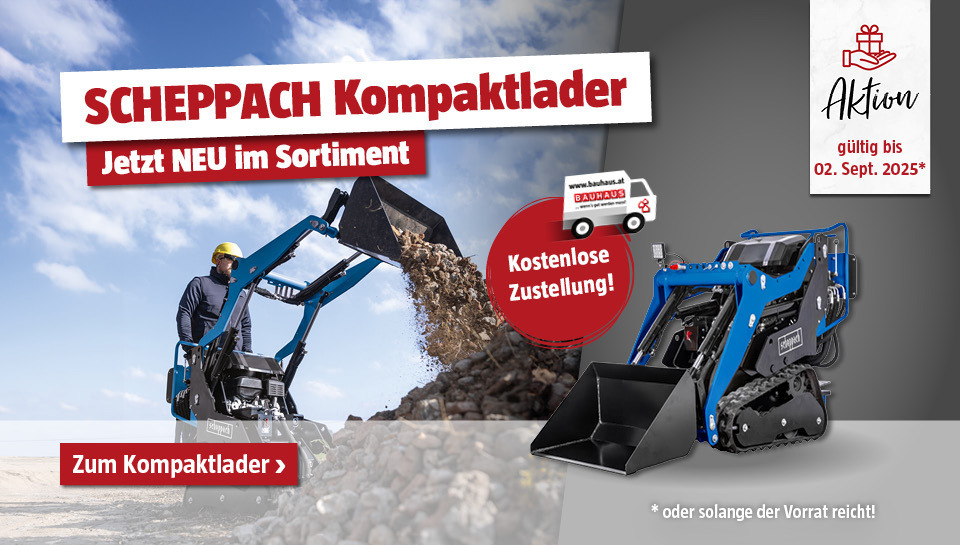 Scheppach Kompaktlader bis 02.09.2025 versandkostenfrei