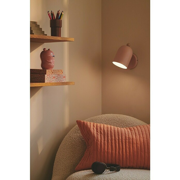 Nordlux Wandlamp Gaston (15 W, b x d x h: 11,5 x 19,5 x 19,5 cm, Oudroze, E27) | BAUHAUS