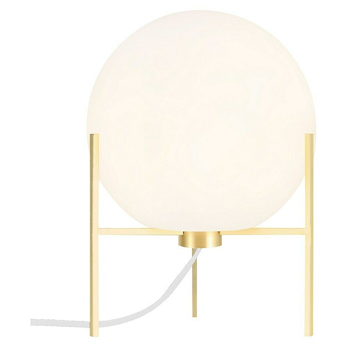 Nordlux Alton Tafellamp (Messing, Wit, E14, Ø x h: 20 x 29 cm) | BAUHAUS