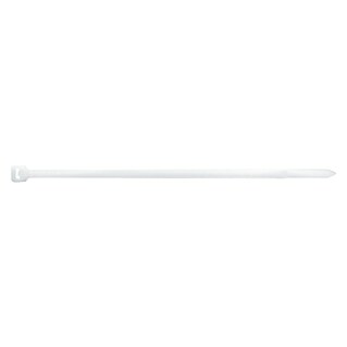 Index Bridas para cables de Nylon (Blanco, L x An: 200 x 2,5 mm, 100 ud.)