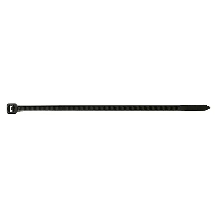 Index Bridas para cables de Nylon - An x L: 36 x 300 mm, Plástico, Negro - Brida para cables negra, ideal para agrupar y asegurar cables u otros objetos, con un práctico mecanismo de cierre.