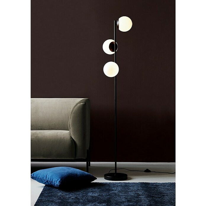 Nordlux Lilly Vloerlamp (Hoogte: 150 cm, Zwart, E14) | BAUHAUS