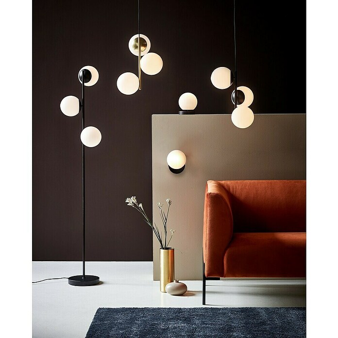 Nordlux Lilly Vloerlamp (Hoogte: 150 cm, Zwart, E14) | BAUHAUS