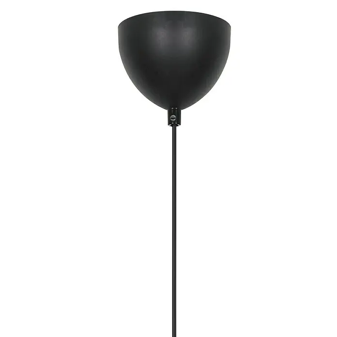 Nordlux Lámpara colgante Manago - 40 W, L x An x Al: 50 x 50 x 25 cm, Marrón, E27 - Un primer plano de una lámpara colgante negra moderna con un diseño minimalista, perfecta para interiores elegantes.