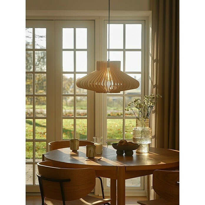 Nordlux Hanglamp Manago (40 W, l x b x h: 50 x 50 x 25 cm, Natuur, E27) | BAUHAUS