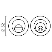 Micel Condena 908 (Diámetro exterior: 52 mm, Latón, Zamak) | BAUHAUS