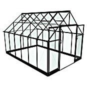 Halls Gewächshaus Qube 812 (Glasstärke: 3 mm, Einscheibensicherheitsglas (ESG), Schwarz)