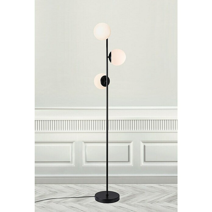 Nordlux Lilly Vloerlamp (Hoogte: 150 cm, Zwart, E14) | BAUHAUS