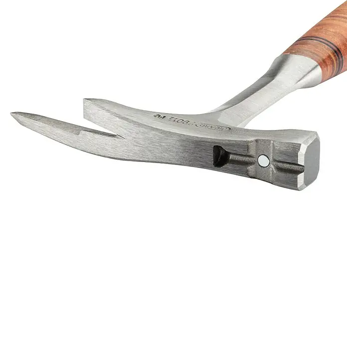 Picard Zimmermannshammer Nr. 790 1/2 - Gewicht Kopf: 600 g, Material Griff: Leder - Nahaufnahme eines Zimmermannshammers von Picard, der Robustheit und Präzision für Profis vereint.