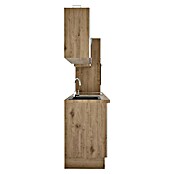 BAUHAUS Küchenzeile Sandra (Breite: 370 cm, Grau, Farbe Korpus: Artisan Eiche, Mit Elektrogeräten) | BAUHAUS